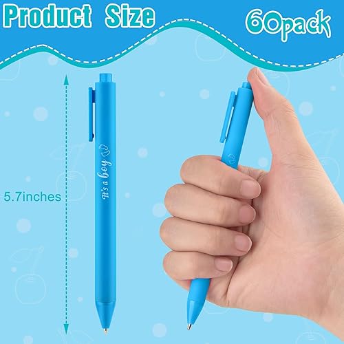 Miniatura 2 de 60 bolígrafos de baby shower, bolígrafo retráctil con tinta negra para fiesta de niños, baby shower, invitados, profesores, estudiantes, oficina,