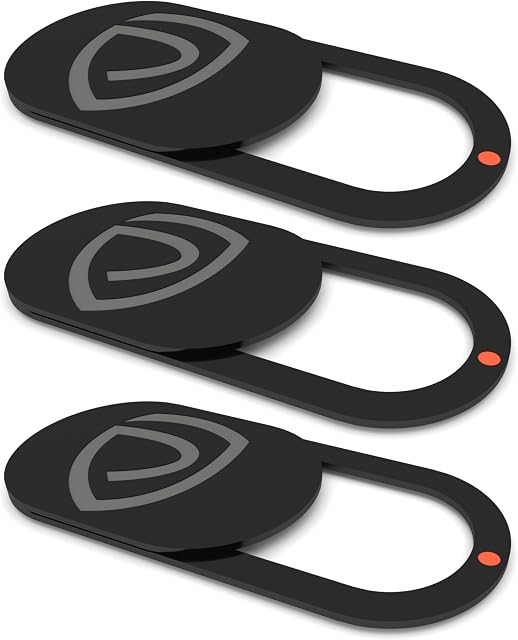 Premoir Webcam Covers - Ultra Thin Laptop Camera Cover Slider Perfect for PC, Laptop, Tablet, Macbook & Phone - Instant Slide Camera Blocker - Pack of 3