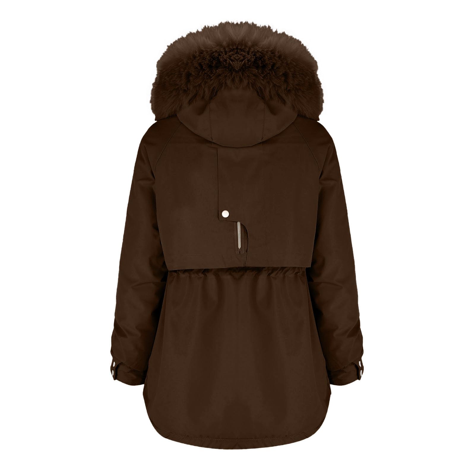 Chaqueta parka para mujer, abrigos de invierno con capucha y forro polar para mujer, ropa exterior de algodón con bolsillos, sudadera cálida con capucha y cremallera, rompevientos con cinturón,