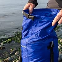 Vista 8 de AquaQuest Himal Mochila - Bolsa seca 100% impermeable de 30L - Ligera - Azul, Negro