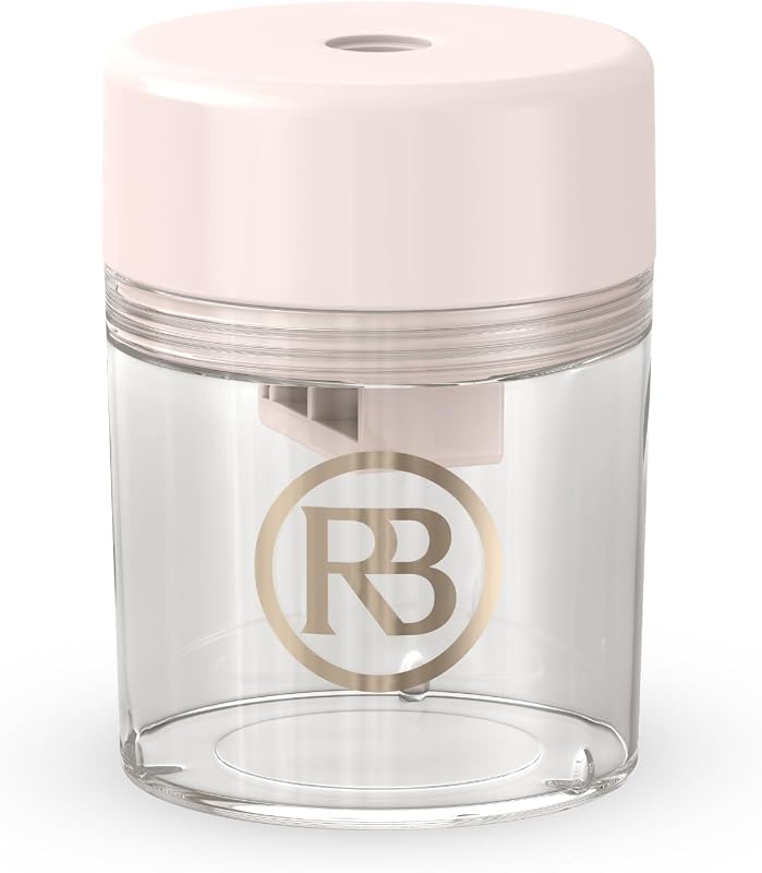 Lip & Eye Liner Pencil Sharpener, German Blade, Pink | Mess-Free Reservoir for Smooth Precise Tips, Travel-Friendly, Fits Standard Makeup Pencils