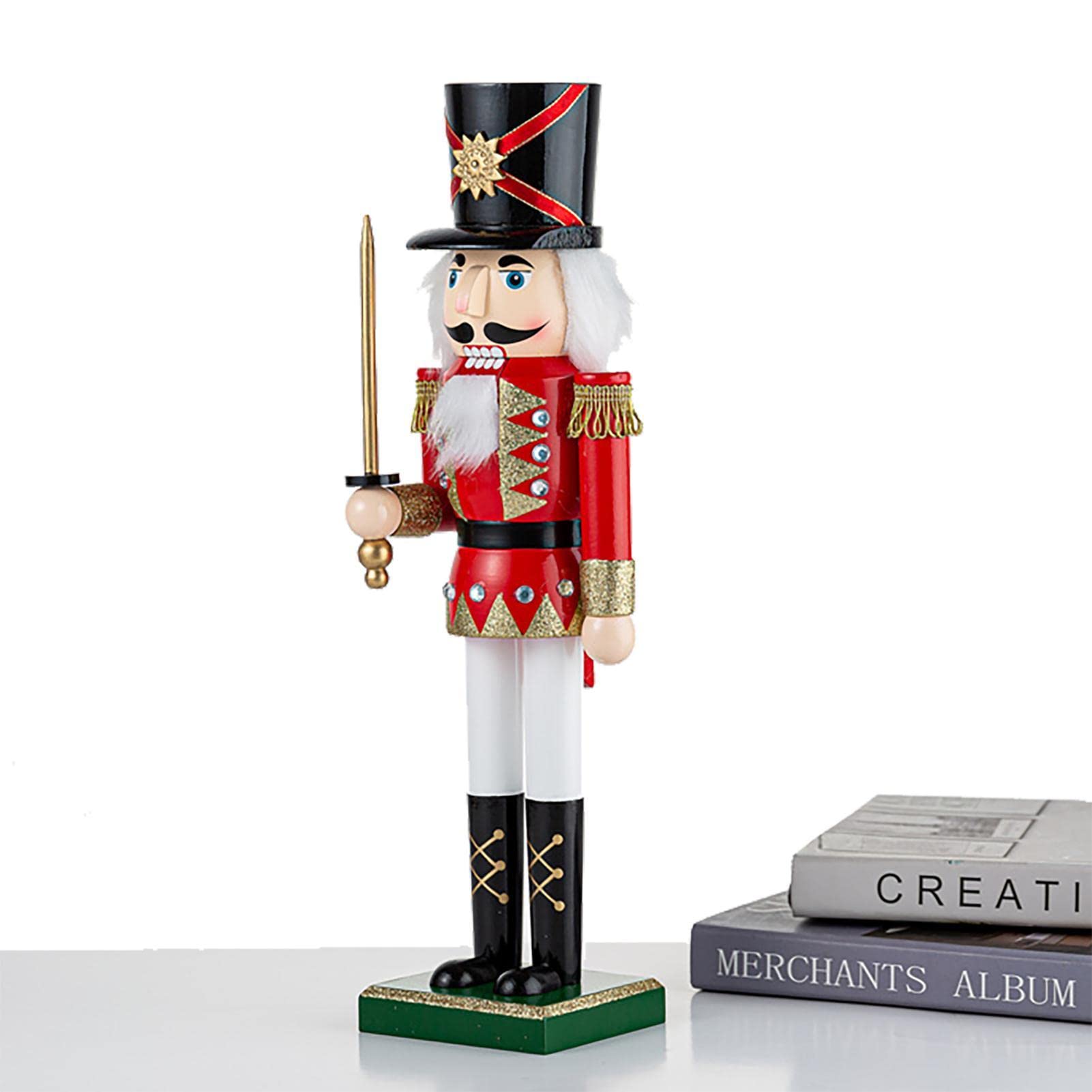 Amazon.co.jp: くるみ割り人形 クリスマス 置物 くるみ割り人形 38cm