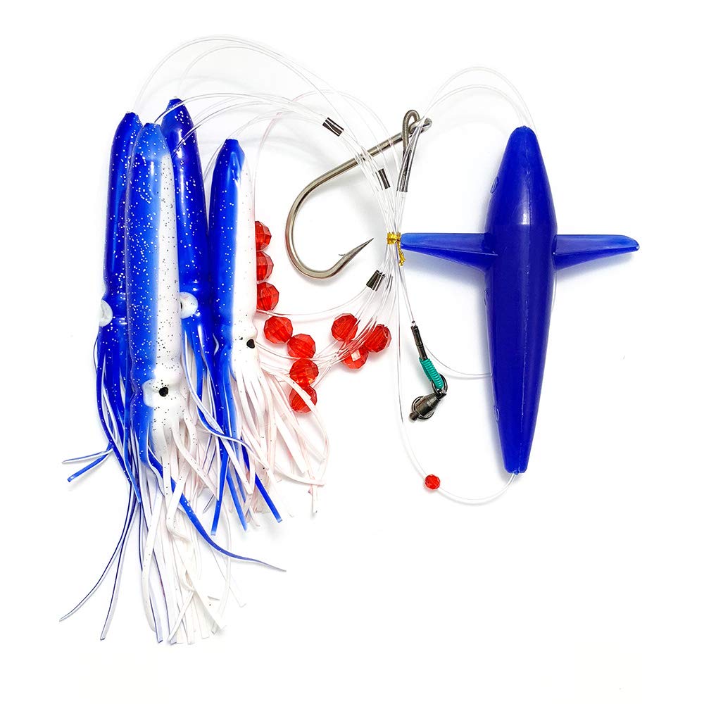 Bird Daisy Chain - Blue/White - 1pc - w/Single Lure Bag - Item # 219