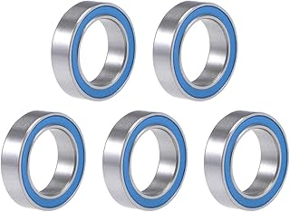 uxcell 6700-2RS Deep Groove Ball Bearing 10x15x4mm Blue Sealed Chrome Steel Bearings 5pcs