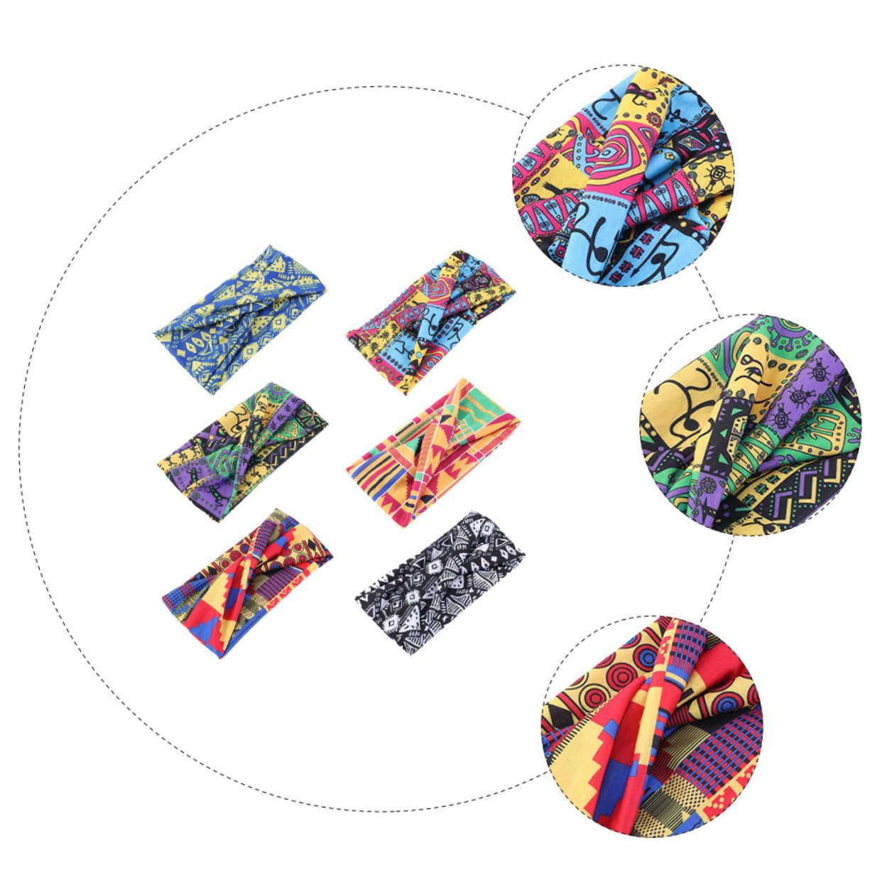 Didiseaon 18pièces Bandeaux Ethniques Tressés Accessoires Et Absorbants Pour Yoga Et Fitness