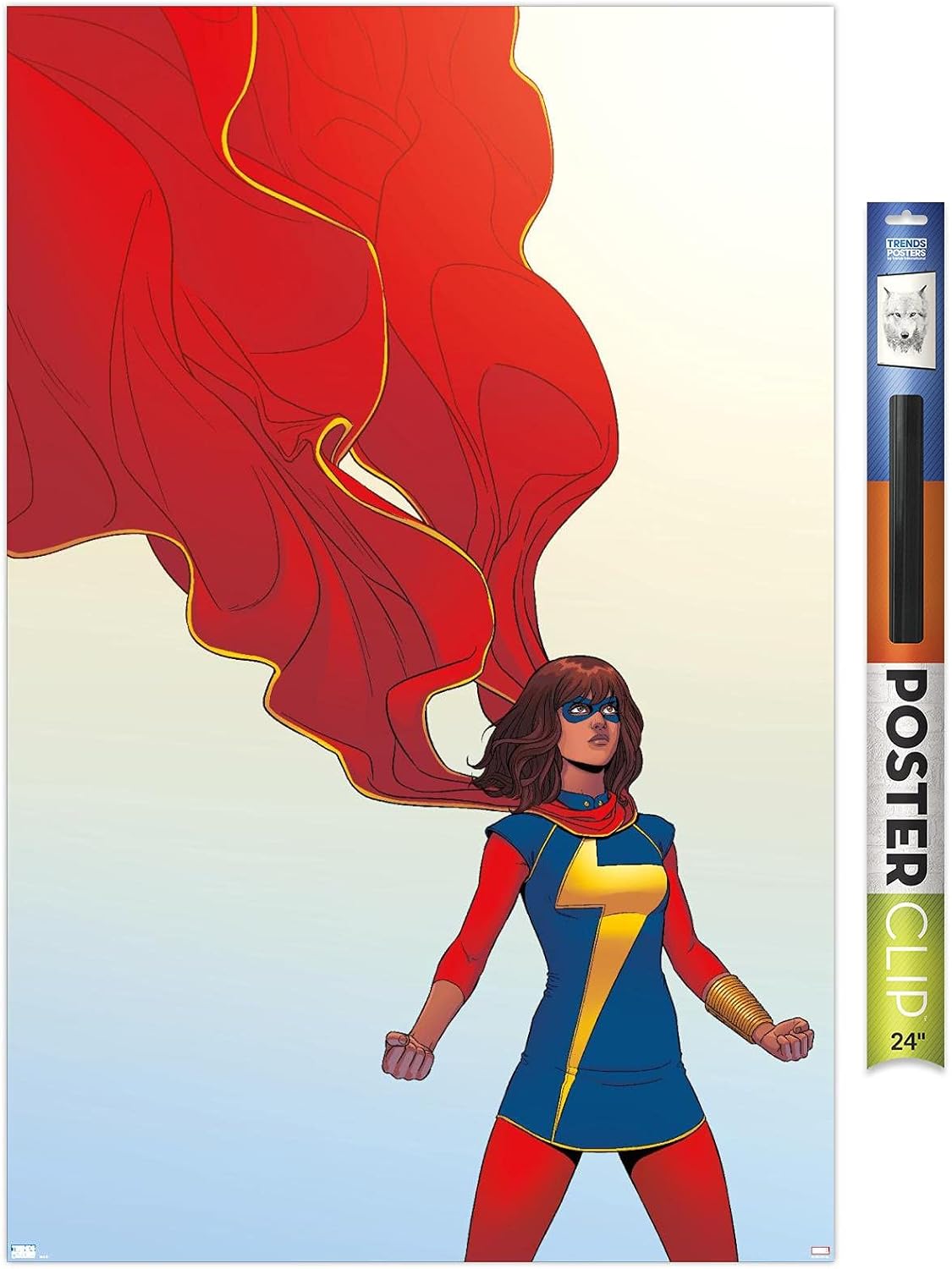 Trends International Marvel Comics Ms. Marvel - Ms. Marvel #3 Wall Poster, 34L x 22.4W, Premium Unframed Version