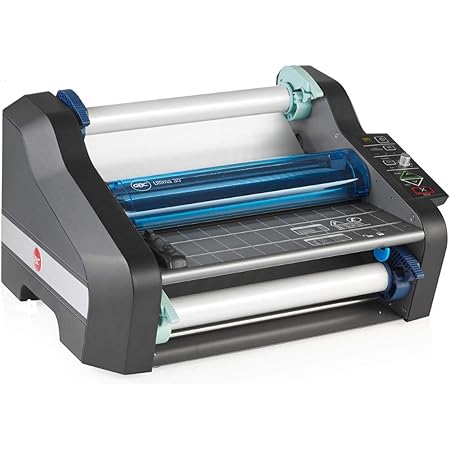 Swingline GBC Ultima 35 EZ Load Thermal Roll Laminator, 12" Maximum Width, 1 Minute Warm-Up, School Lamination (1701680), Blue