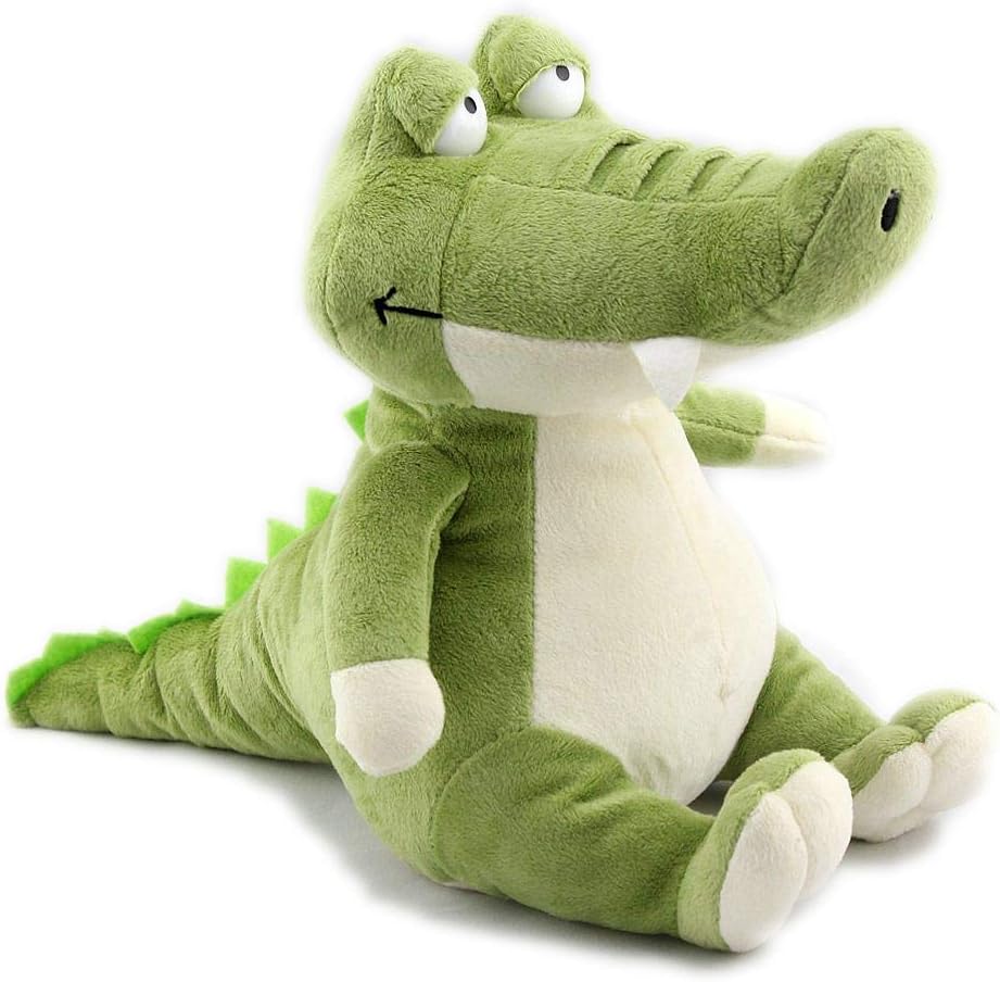 Soft Toy Crocodile Plush Toy Alligator, Stuffed Animal Croc, Gift for Toddlers Boys Girls, Ideal Present for Birthday Christmas, 25cm
