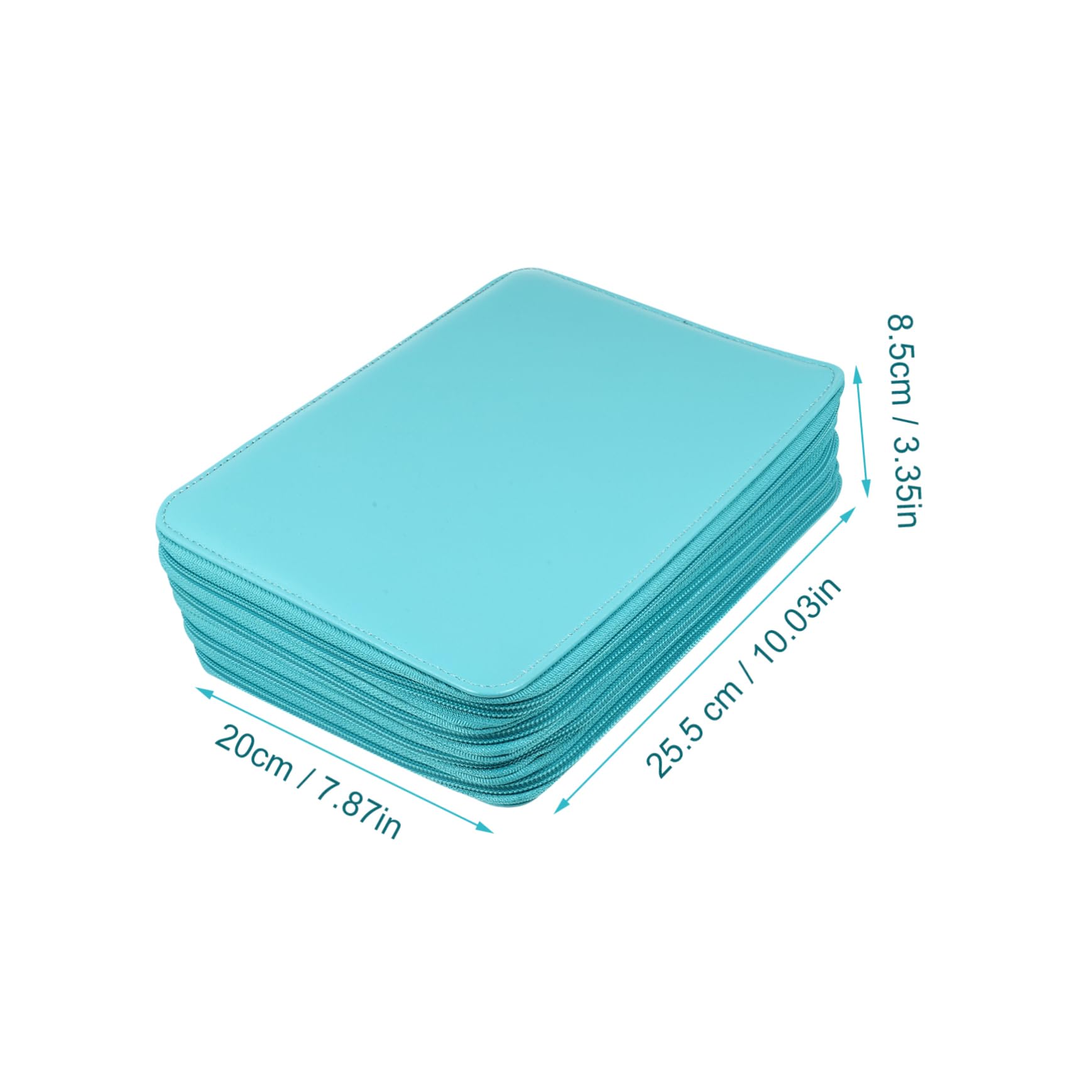 DOITOOL Astuccio per Matite Artistiche in Pu Blu 184 Fori Grande | Design Pieghevole Multi-tasca, per Organizzare Matite da Disegno e Acquerello, Uso per Scrittori e Professionisti