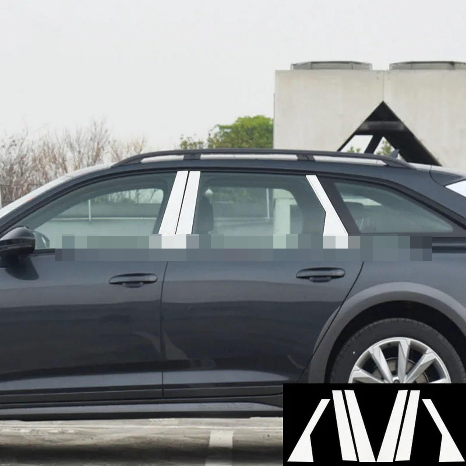 Car Exterior Car B C Window Pillar Anti-Scratch TPU Protective Film Anti-Scratch Film PPF，for Audi A6 C8 2019-2023