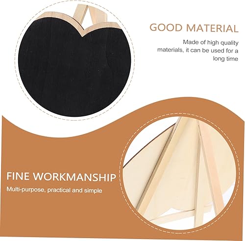 Miniatura 6 de DIYEAH 4pcs Vertical Blackboard Wood Chalkboard Writing Tablet for Kids Message Board Sign Small Chalkboard Sign Kids Kickstand Wedding Sign Crafts