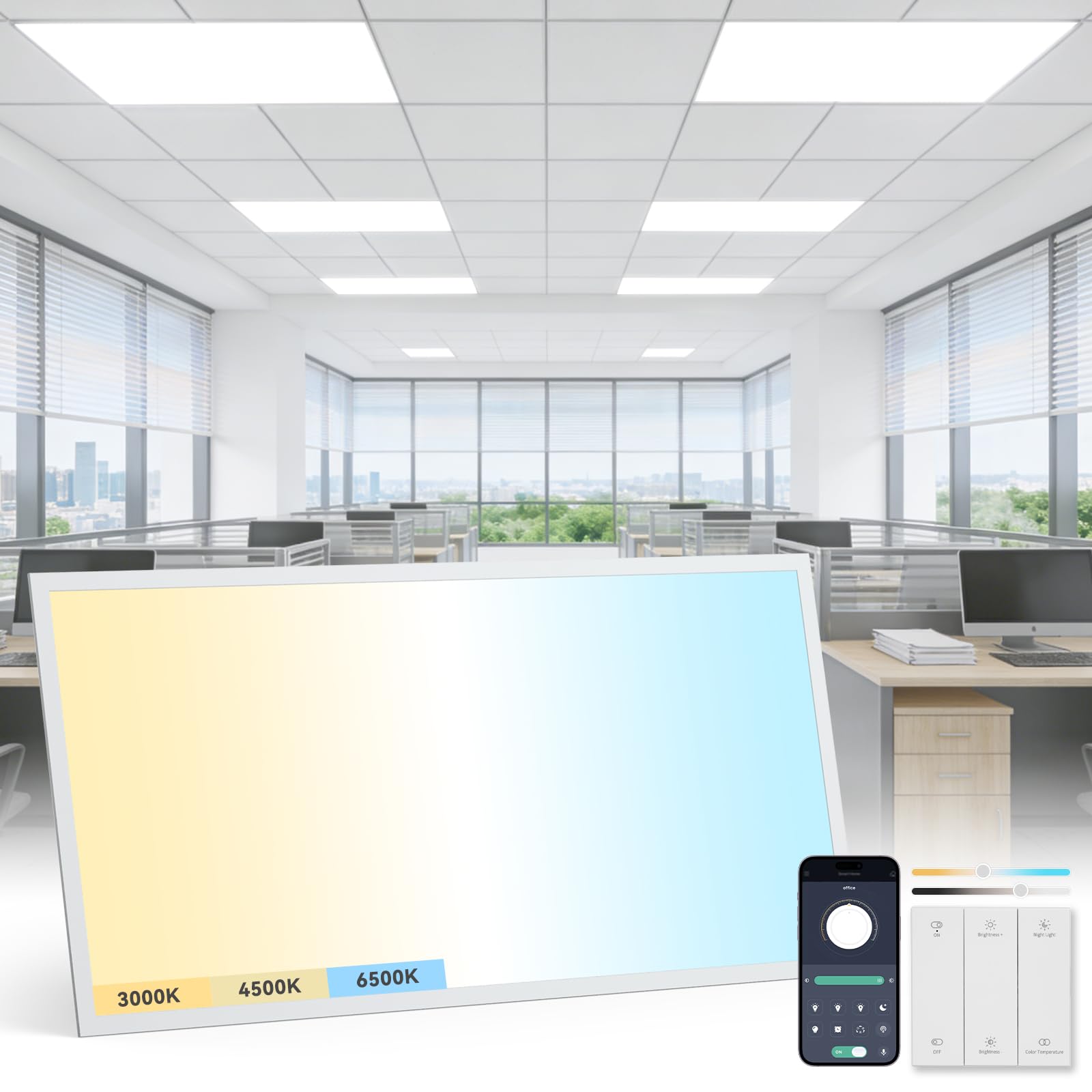 AIKVSXER 2x4 LED Flat Panel