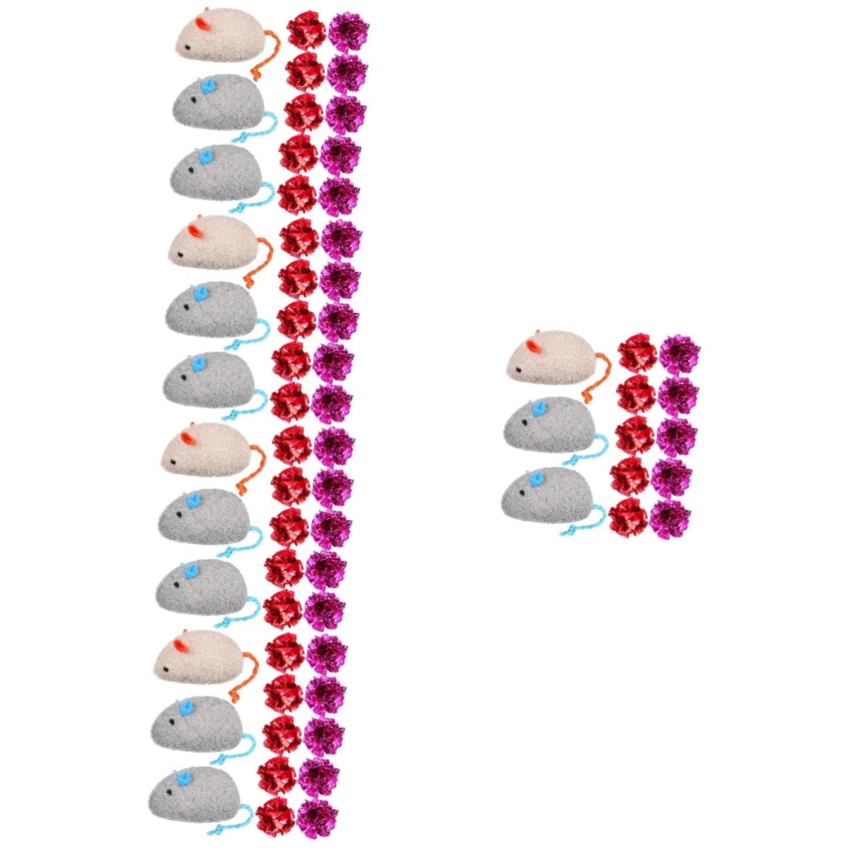 Kisangel 5 Sets Interaktives Katzenspielzeug Automatisches Katzenspielzeug Mäusespielzeug Für Hauskatzen Robustes Katzenspielzeug Katzenmausspielzeug 13 Stück * 5