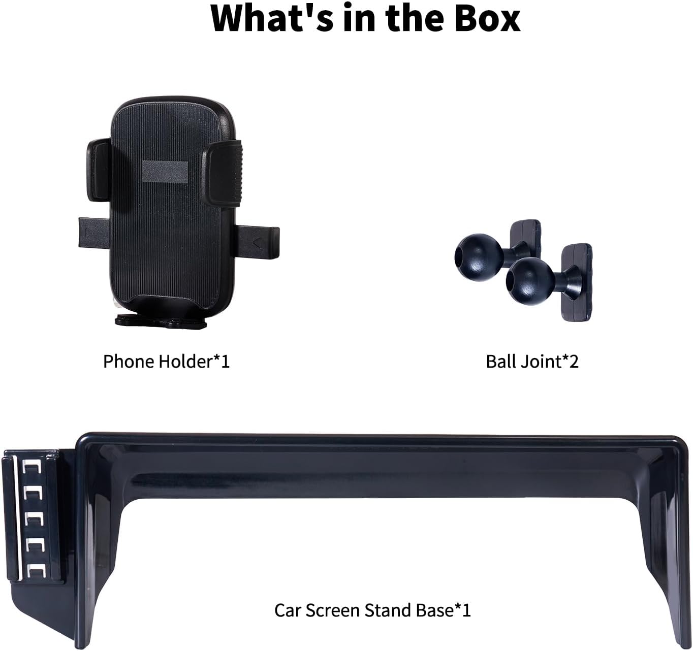 for Toyota Camry Phone Mount Holder 2024 2023 2022 2021 Accessories Accessory, Car Phone Holder Mount Compatible with Toyota Camry 7" Screen, Plastic Black