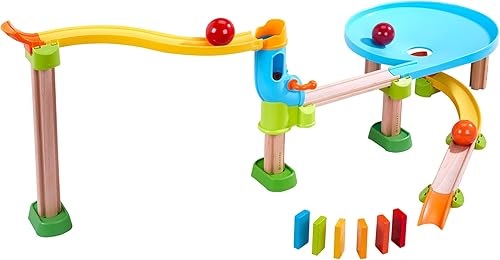 Miniatura 3 de HABA Kullerbu Traffic Jam Ball Track Juego de 33 piezas con embudo
