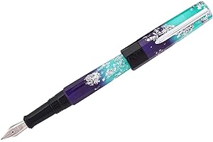 Euphoria Fountain Pen Ocean Breeze: Fine Nib and Luminescent Details