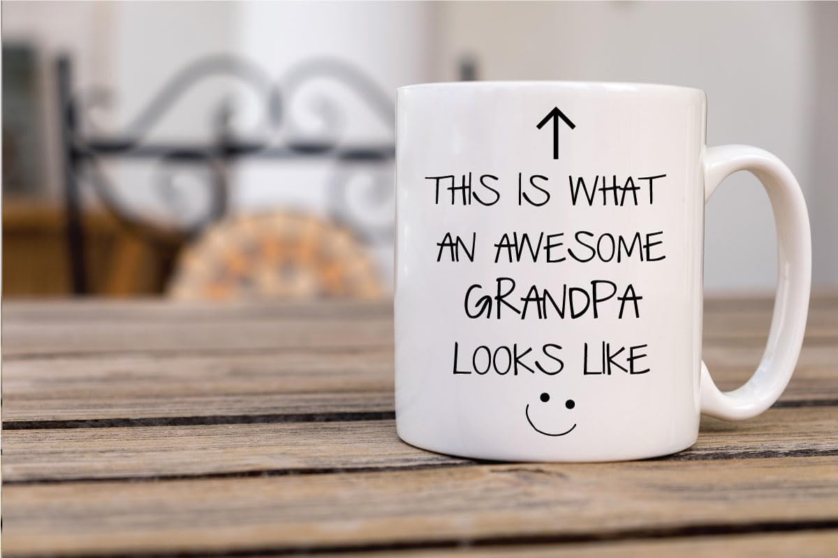 Limited This is What an Awesome Grandpa Looks Like V2 Mug Fathers Day Birthday Christmas Cup Gifts for Men Presents for Grandpa 11oz Ceramic Coffee Cup