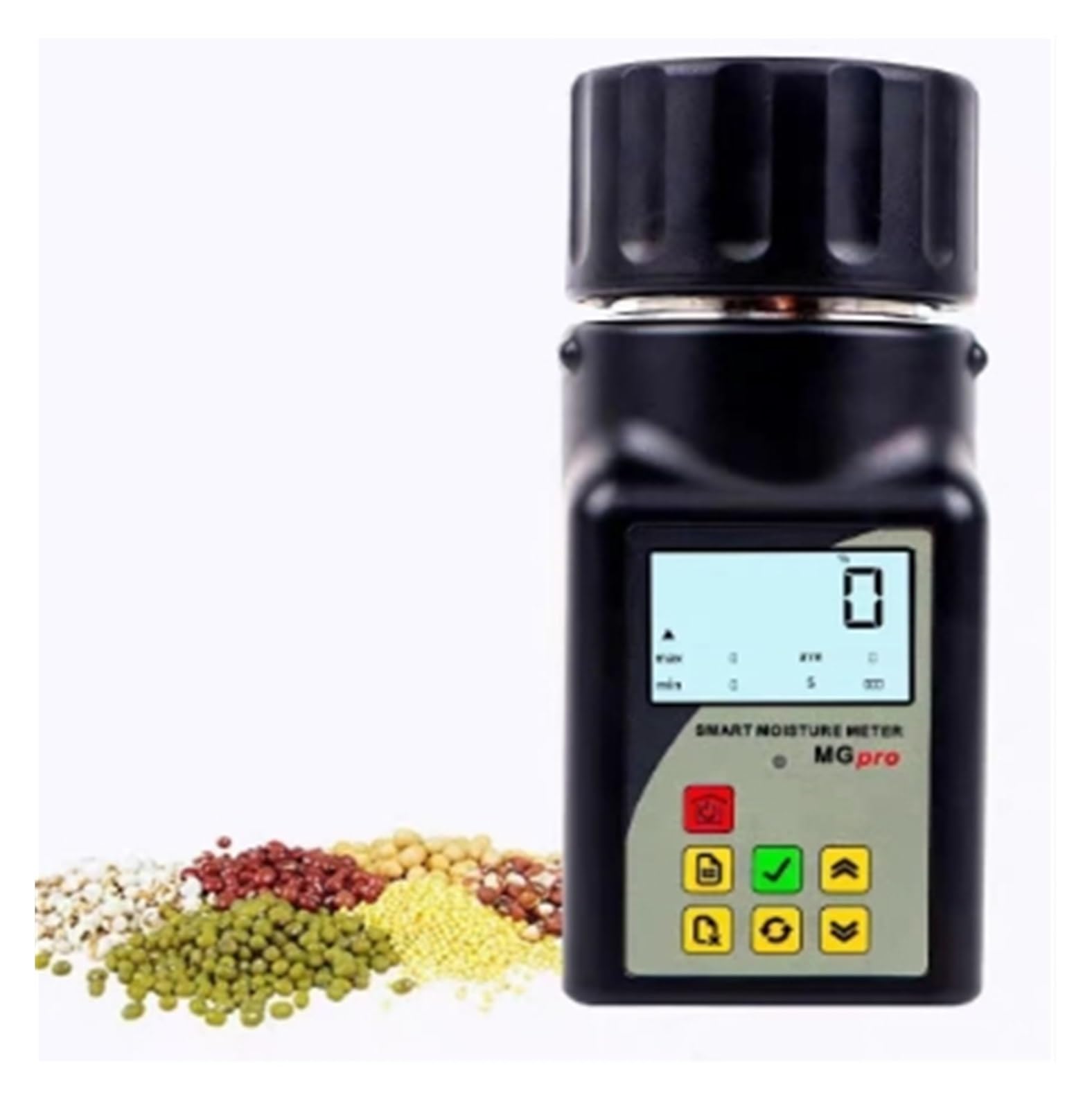 Intelligentes Feuchtigkeitsmessgerät for 25 Getreidearten, Feuchtigkeitstester, Hygrometer for Mais, Weizen, Bohnen, Erdnüsse, Samen, Getreidefeuchtigkeitsmessgerät Genaue Anzeige