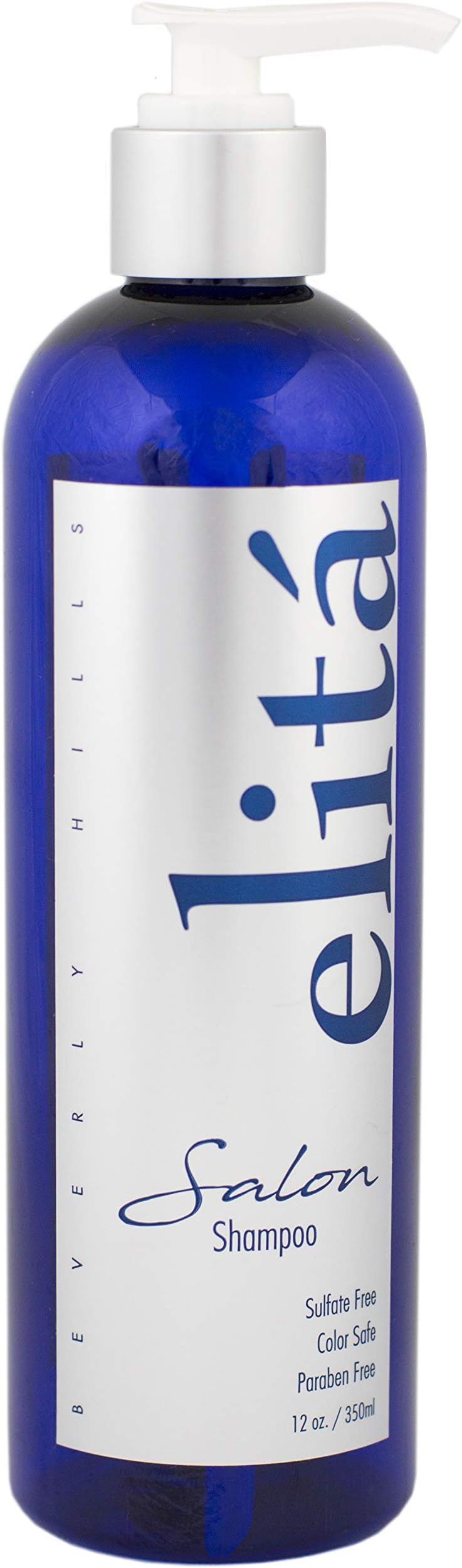 (Official) elita Beverly Hills 12oz SALON SHAMPOO: | All Natural | Paraben & Sulfate Free | Color Safe | Made in USA by elita Beverly Hills elitahair