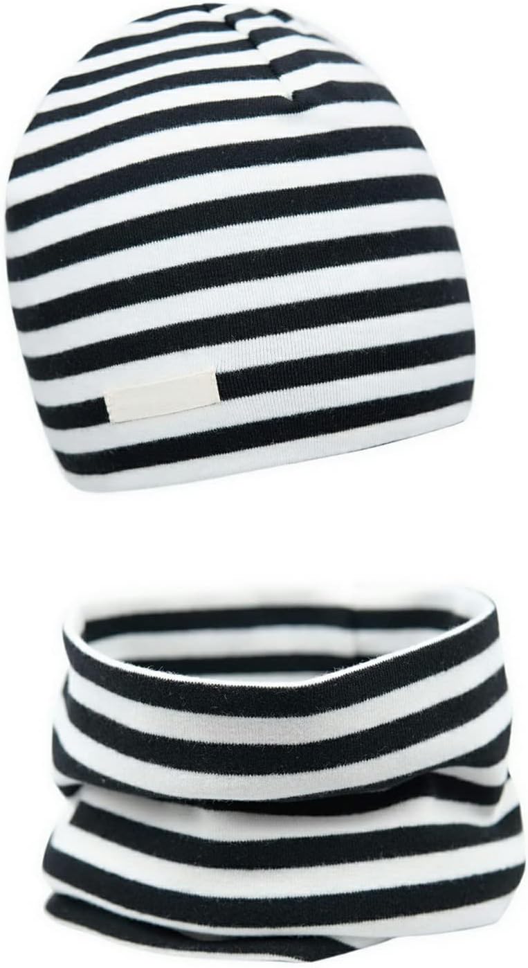 Scarf set: black stripes