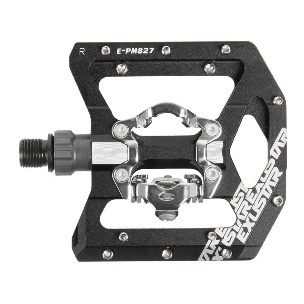 Exustar E-PM827 Alu Fahrrad-Pedale (Shimano SPD kompatibel) // MTB/Trekking