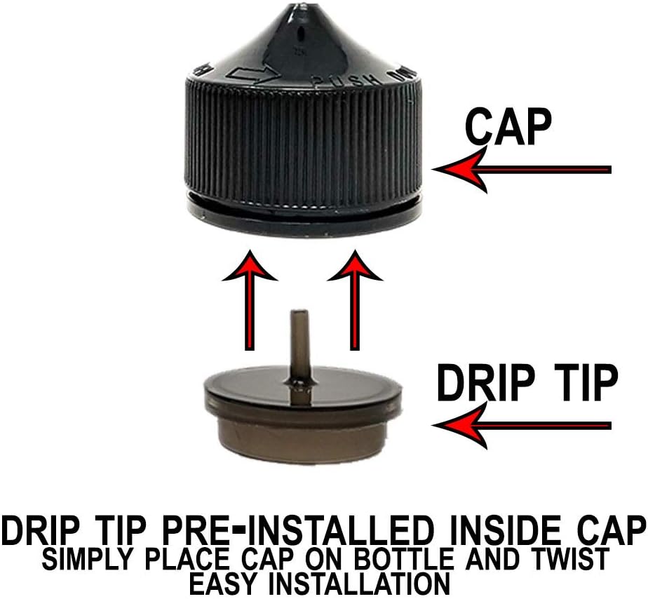 120mL V3 - Black - PET Plastic Unicorn Bottle (3 Pack)