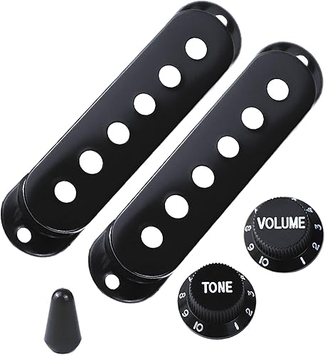 Miniatura 8 de Cubierta de pastilla de guitarra, volumen de bobina única, botón selector, punta de interruptor y placa trasera de guitarra, compatible con