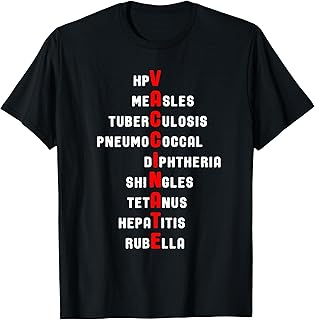 Vaccines Matter Message Gift Shirt Pro-Vaccination Vaccinate T-Shirt For Immunization Awareness Unisex-Adults Black Small Classic Fit Short Sleeve