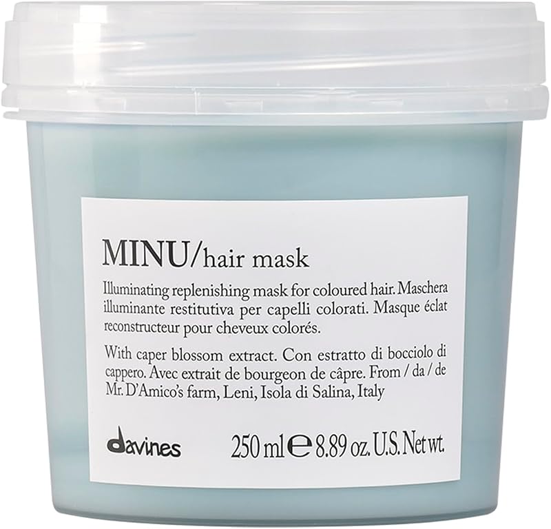 MINU/Hair Mask, Deep Nourishing Treatment for Color Treated Hair - Illuminating & Restorative - Weightless Shine & Silky Feel with Green Coffee