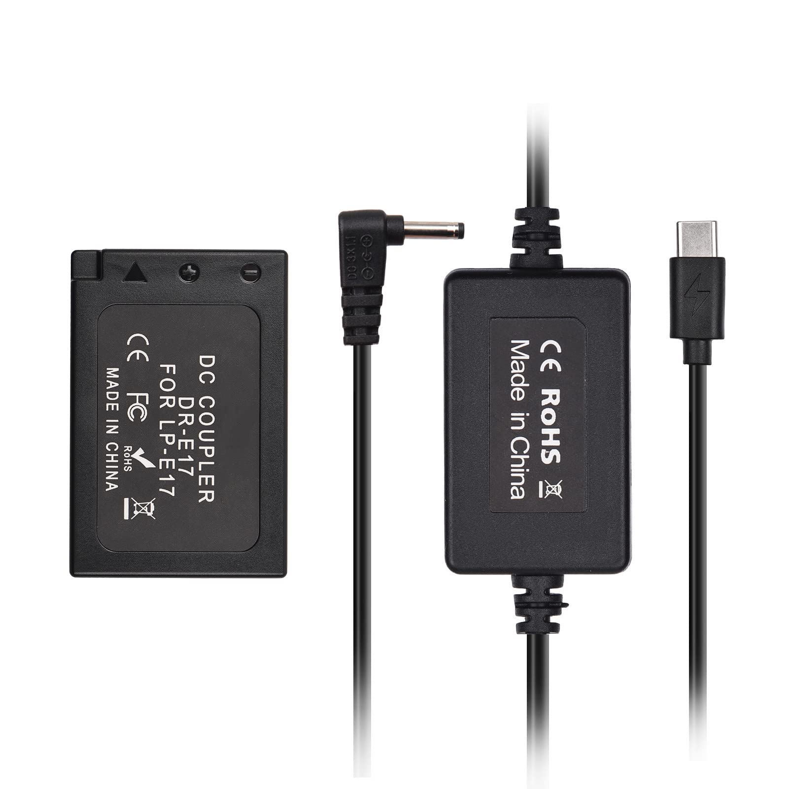 Batterie Factice USB-C Vers LP-E17 Pour Appareils Photo Canon – Alimentez Votre Boîtier En Continu Sans Changer De Batterie !