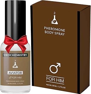 Pheromones to Attract Women for Men (Aviator) Body Spray - Bold, Extra Strength Human Pheromones Fragrance Body Spray - 50ml (Human Grade Pheromones to Attract Women)