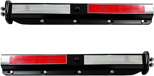 Miniatura 9 de BST BSSP Par de aletas de barro rectas universales resistentes para semirremolques de tractores de 1-18 pulgadas 1.125 pulgadas, patrón de pernos,