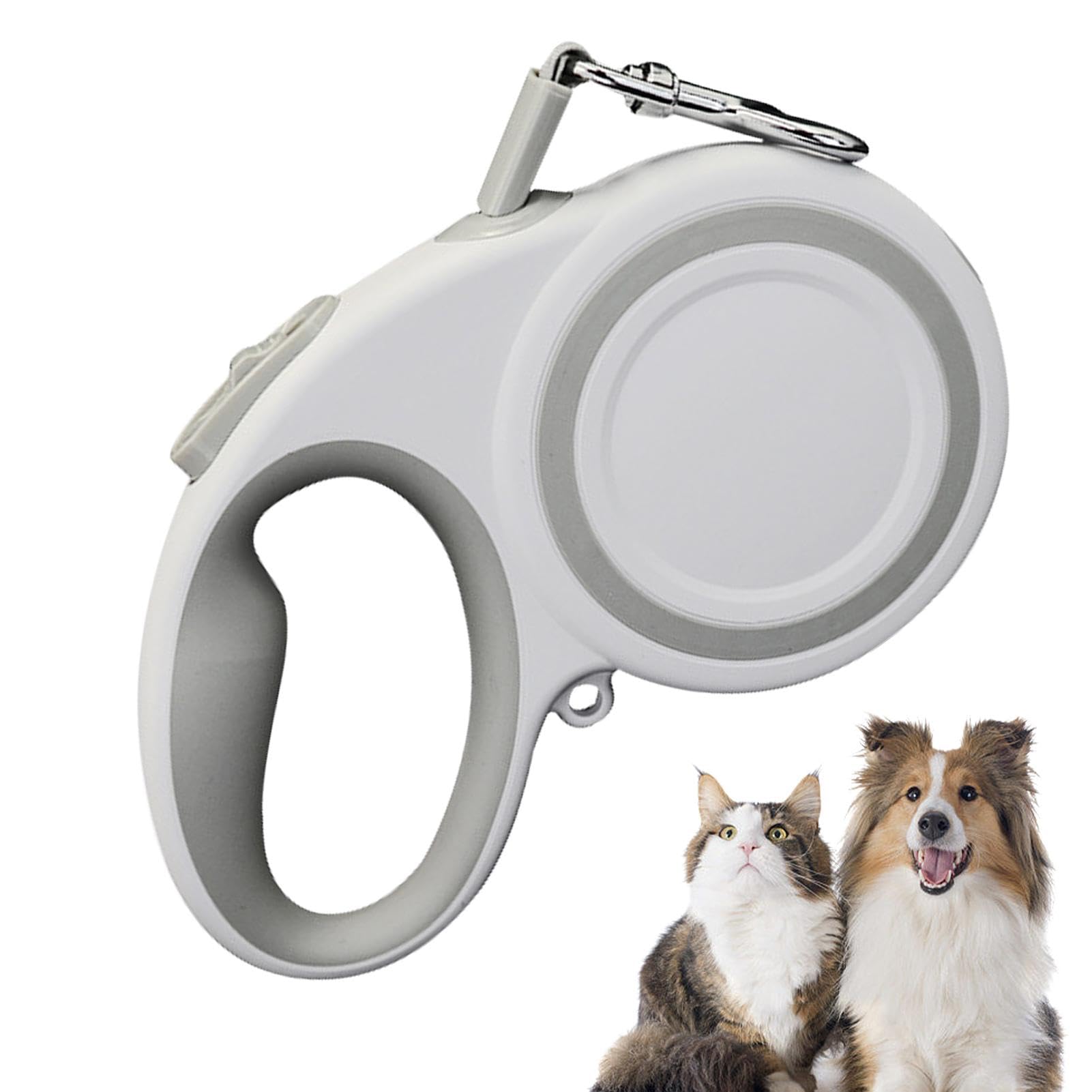 Chaîne pour chien rétractable automatique 5 m nylon anti-enchevêtrement