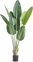 VEVOR 5FT Artificial Bird of Paradise Tree - Lifelike Faux PE Plant with Anti-Tip Base for Indoor Outdoor Home Office Decor