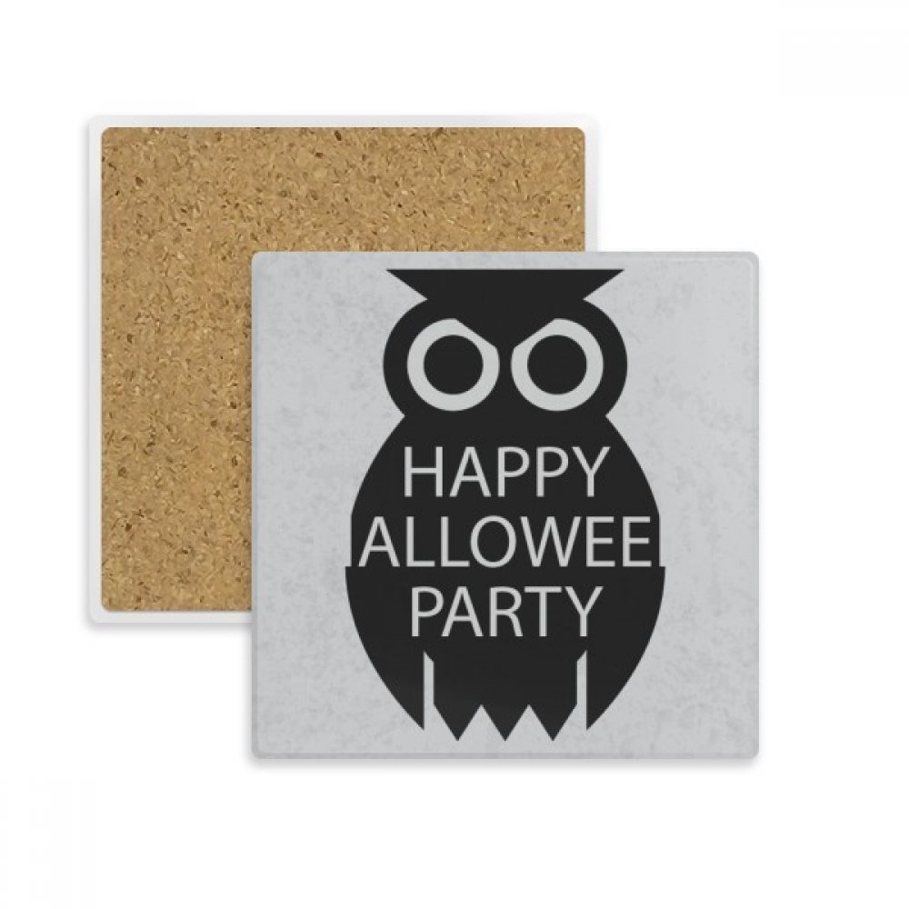 Tasse Coaster Hibou Halloween pour sublimer votre pause café et protéger vos tables