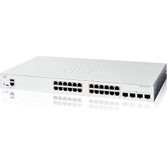Cisco Catalyst 1200-24T-4G Smart Switch 24-Port GE 4 x 1-GE SFP Limited Lifetime Protection C1200-24T-4G