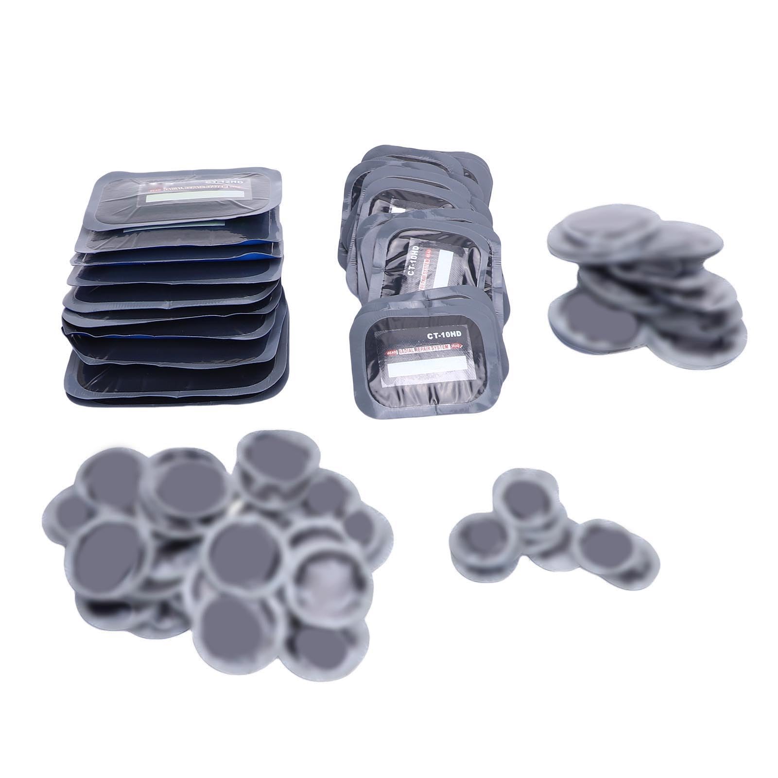 100 pezzi Toppe per pneumatici 65x80mm 85 × 120mm Patch di riparazione radiale in gomma Patch di riparazione rapida per freddo per auto camion autobus trattore veicolo moto