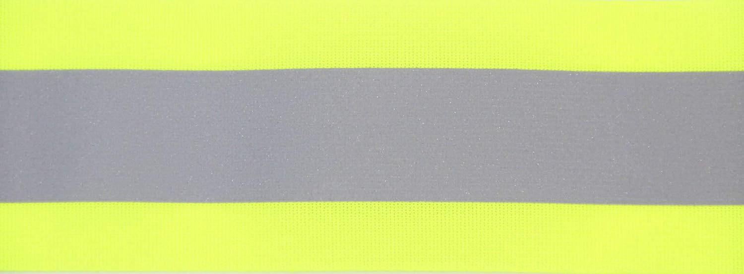 NTS Nähtechnik reflective tape, 5 metres, for sewing 7 widths, choice of colours, Gelb-silber-gelb, 40 mm - Image 4