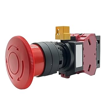 Amazon.co.jp: 緊急停止スイッチ HW-CB11 1NO 1NC 機械、電気