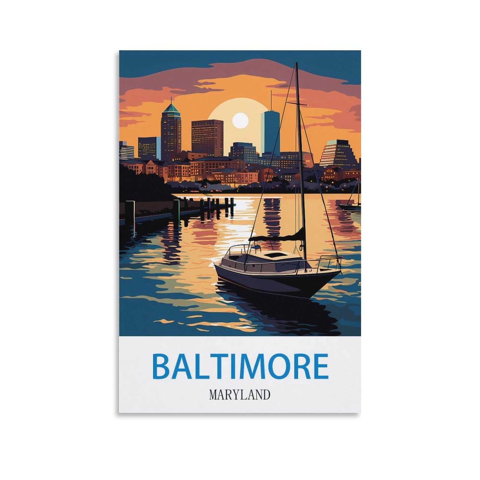 EZMLFA Diamond Painting Kits for Adults,Baltimore Marylands DIY Crystal Embroidery Gifts,Diamond Art Craft,for Living Room Home 40x40cm