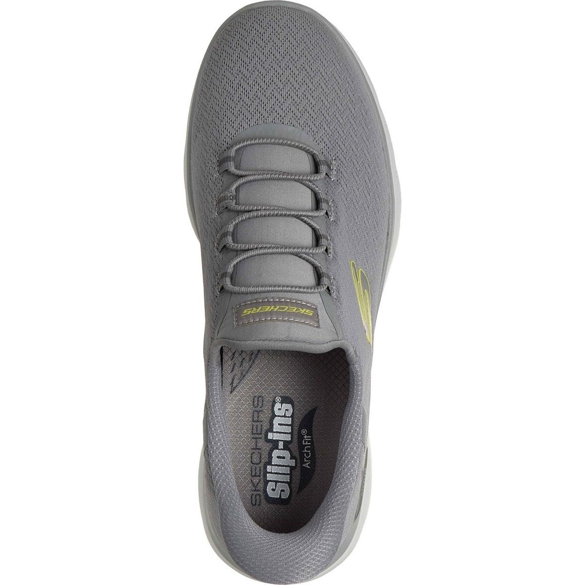 Skechers Arch Fit Summits Kynor Poliester Męskie Szare/Zielone Sneakersy