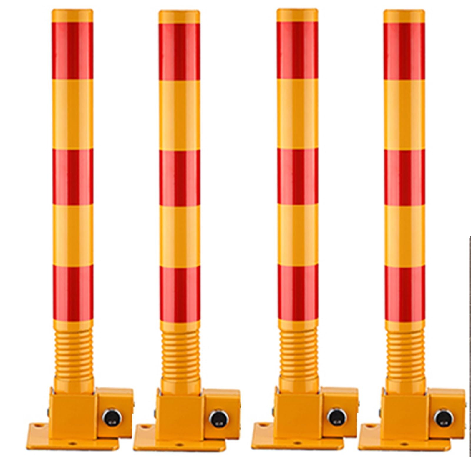 Bollard de stationnement anti-collision à ressort flexible pour allée