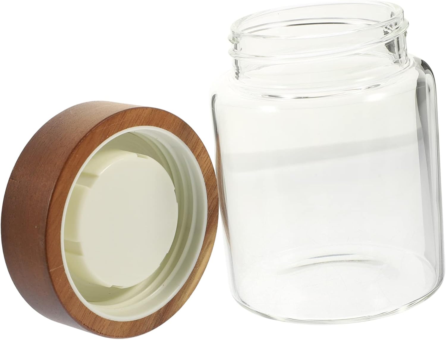 PRETYZOOM Sturdy Glass Coffee Bean Storage Jar 350ml Airtight Canister Snack Storage Bottle Food Holder for Kitchen PRETYZOOM Sturdy Glass Coffee Bean Storage Jar 350ml Airtight Canister Snack Storage Bottle Food Holder for Kitchen