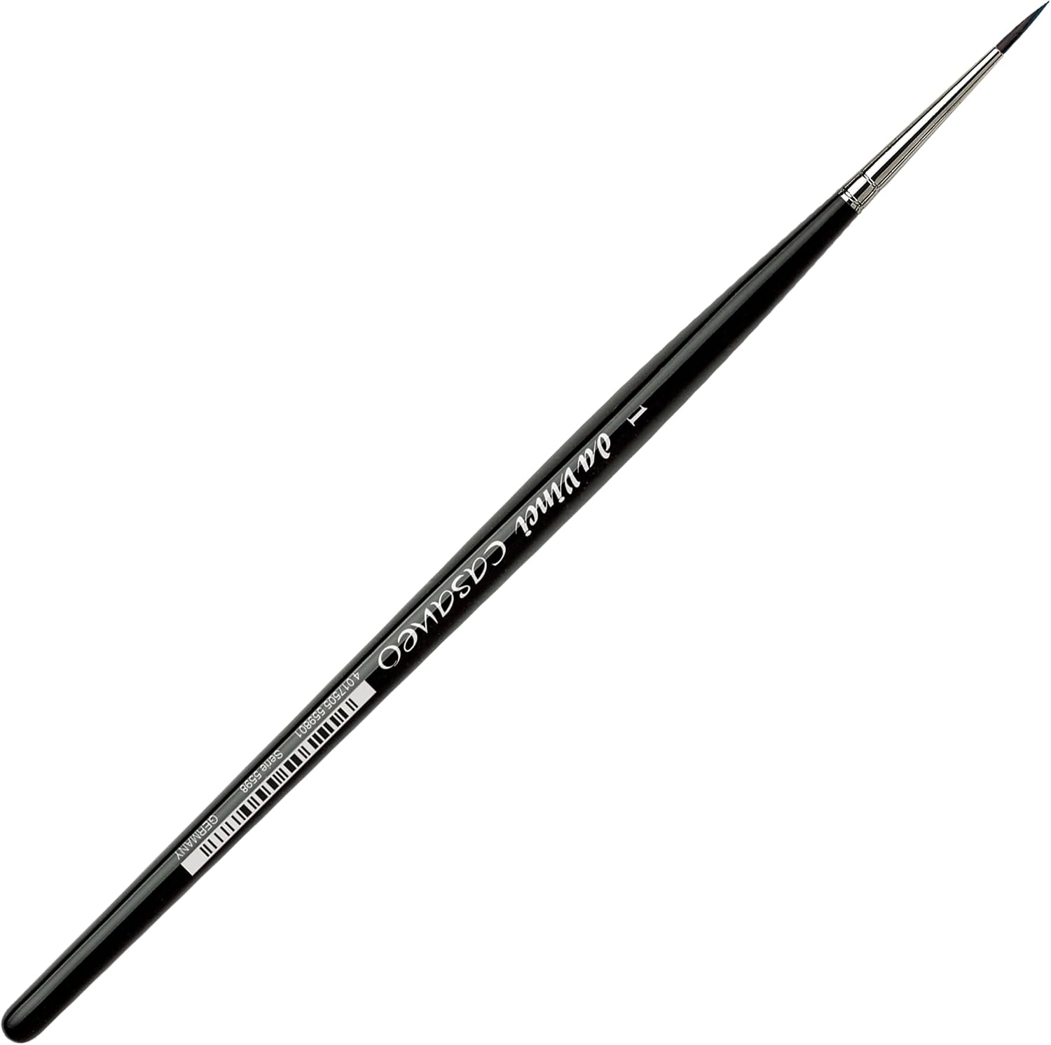 da Vinci Watercolor Series 5598 Casaneo Paint Brush, Round New Wave Synthetics, Size 1