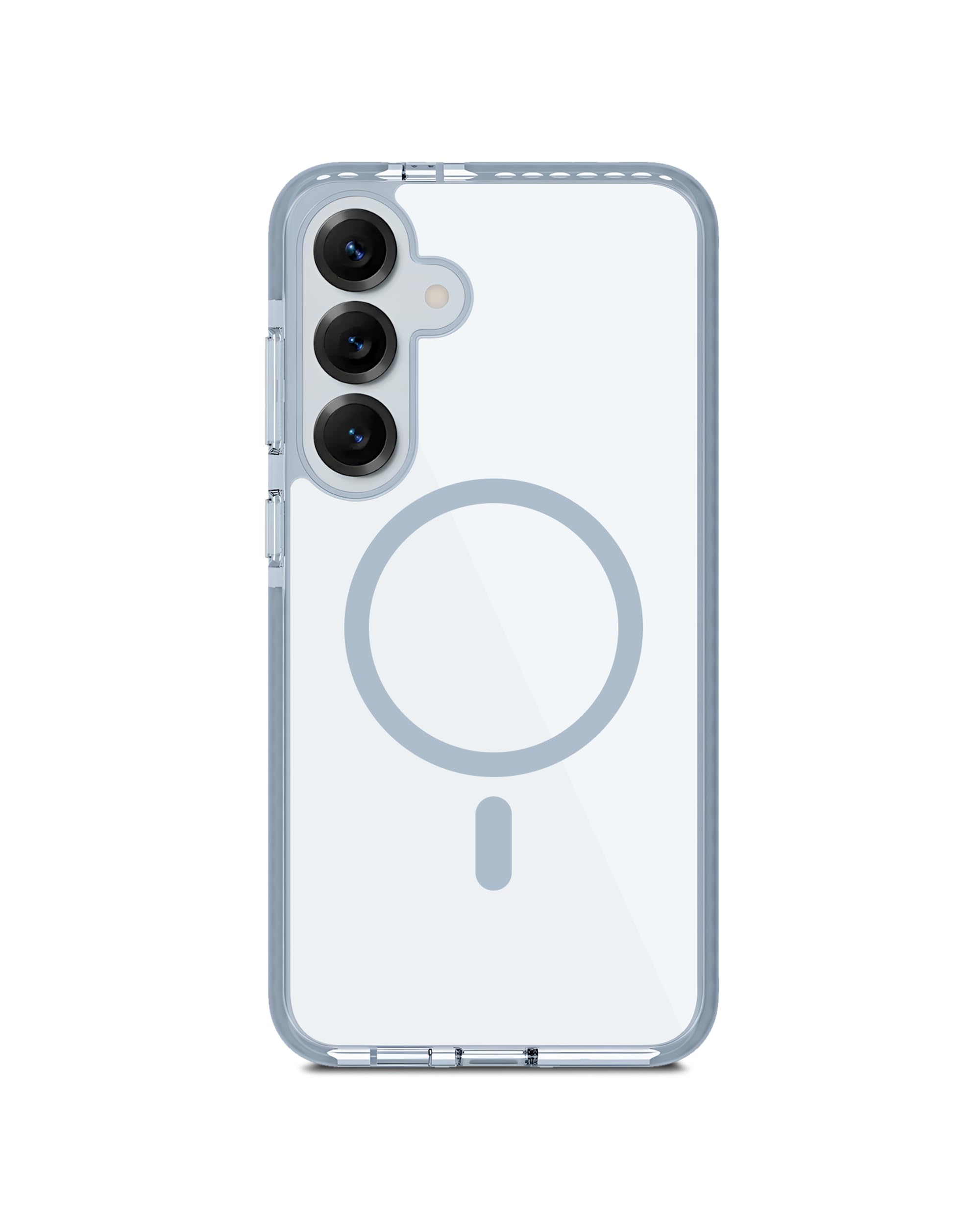 DailyObjects TPU+PC Grey Stride Clear Case Cover Compatible with Samsung Galaxy S25 | Wireless Charging Slim Back Cover | 2 Layer Edge Protection & Shockproof-image-28