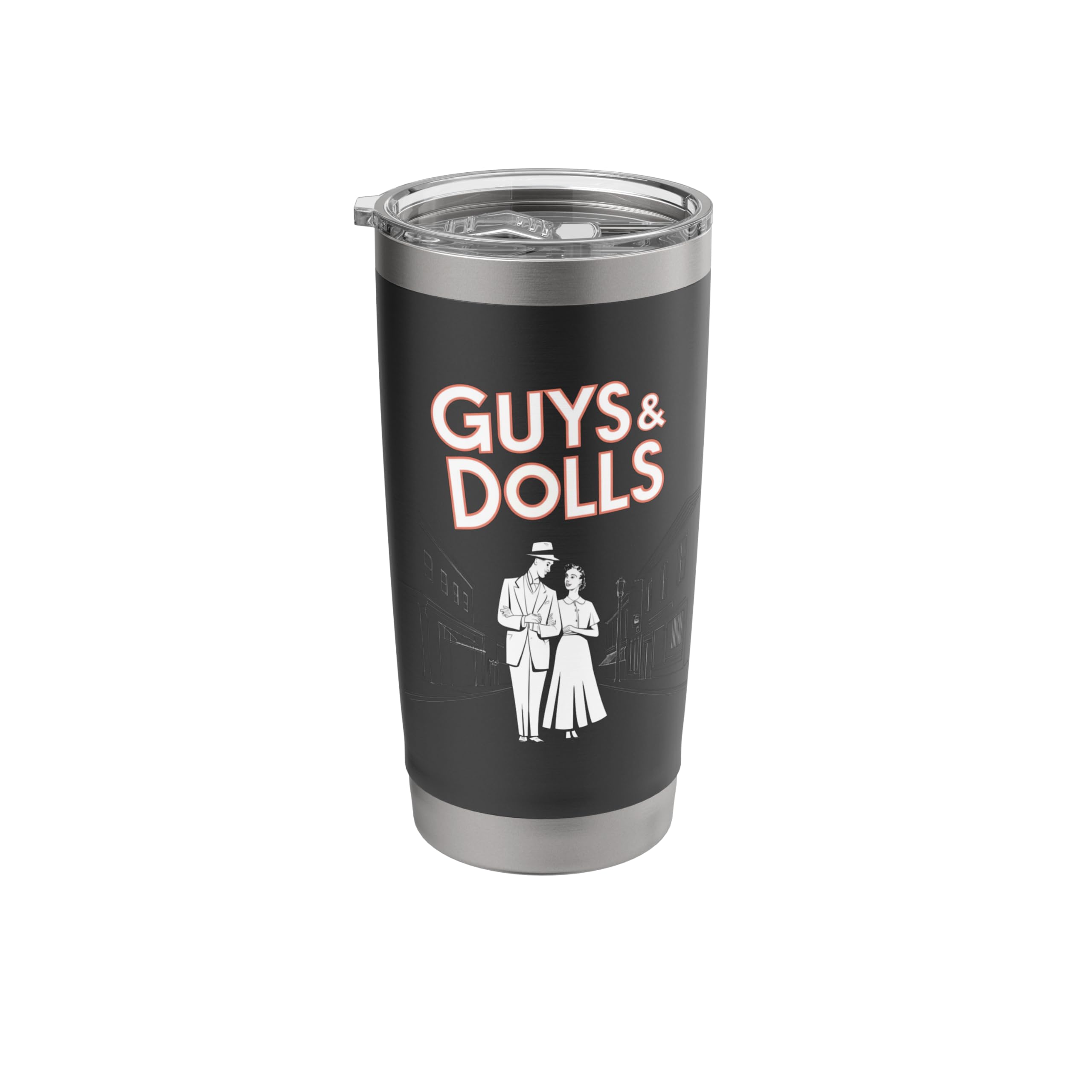Guys and Dolls Retro New York Musical Theatre Stainless Steel Insulated Tumbler