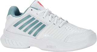 K-Swiss Court Express Carpet Tennis Shoe, White Nile Blue Desert Flower, 13 UK Child