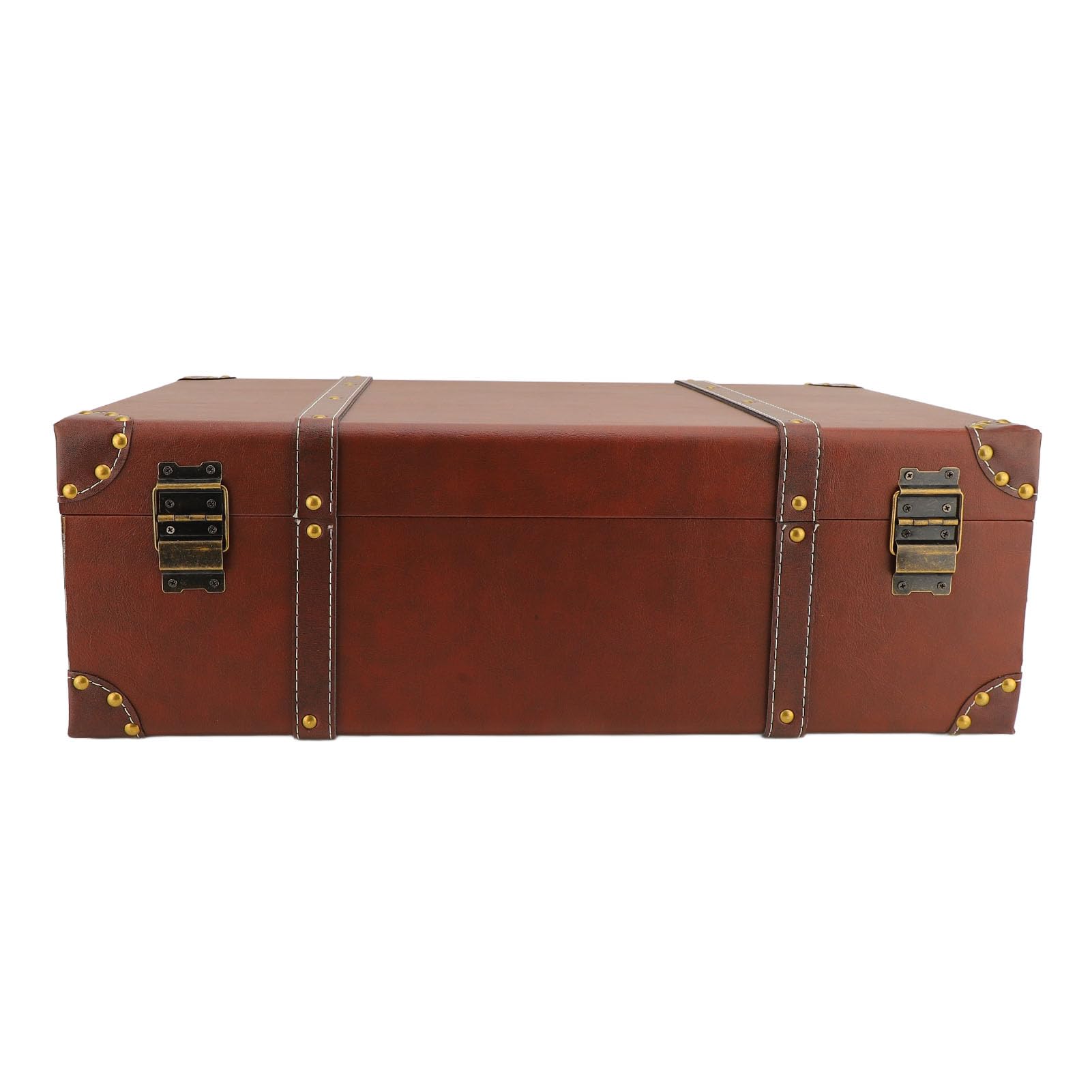 CHICIRIS Vintage-Retro-Koffer aus Holz mit Einzigartigen Legierungsschlössern für Zuhause, Reisen, Ausgehen, Mini-Aufbewahrungsbox für Familien