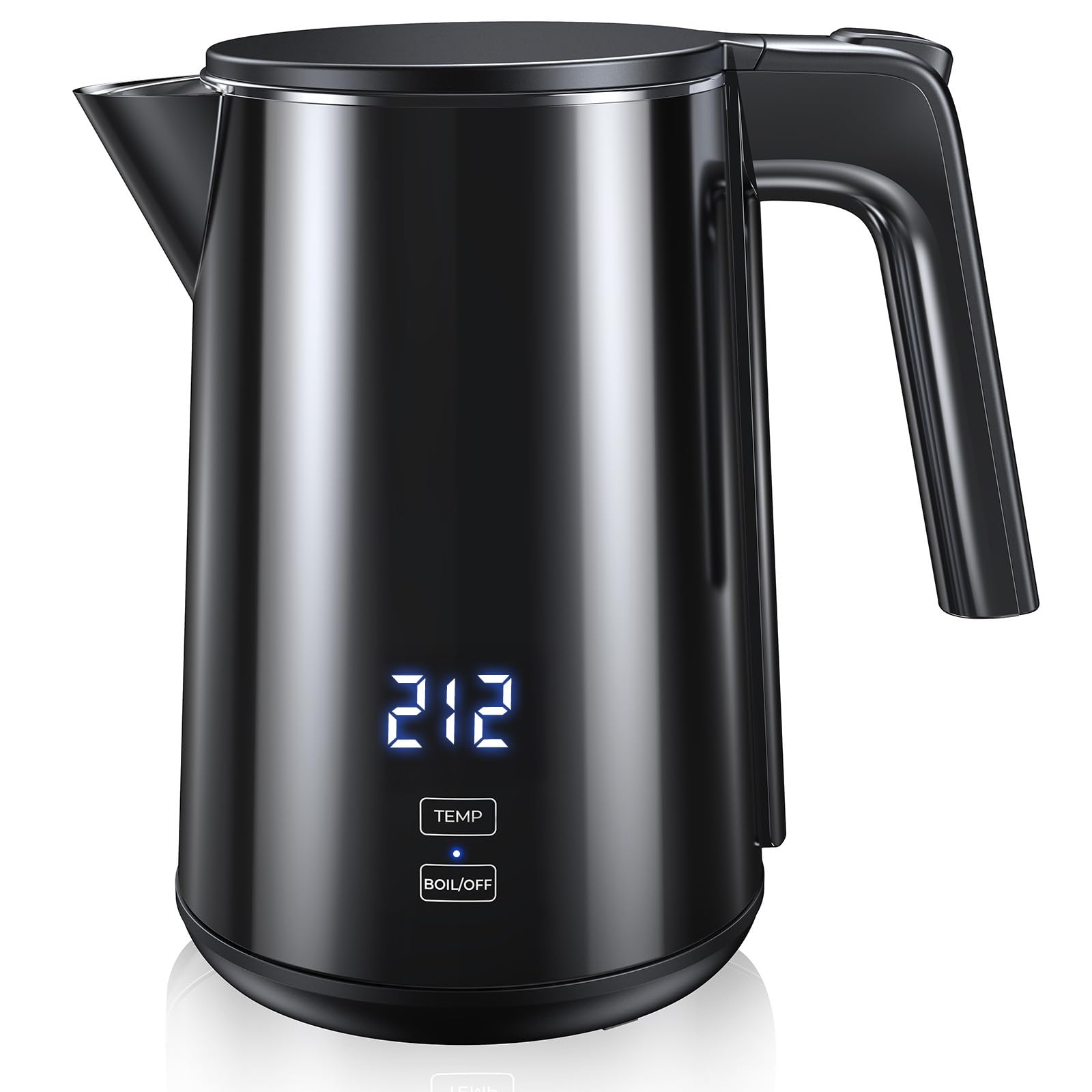 Electric Kettle 1.0L, 1200W Fast Boiling, 7 Temp Settings & 4H Keep Warm