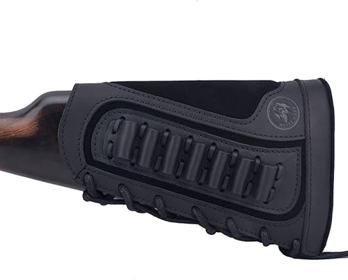 Reposamuñecas de cuero con soporte para rifle para 357 308 30-30 30-06 45-70 12GA 16GA 20GA 22LR